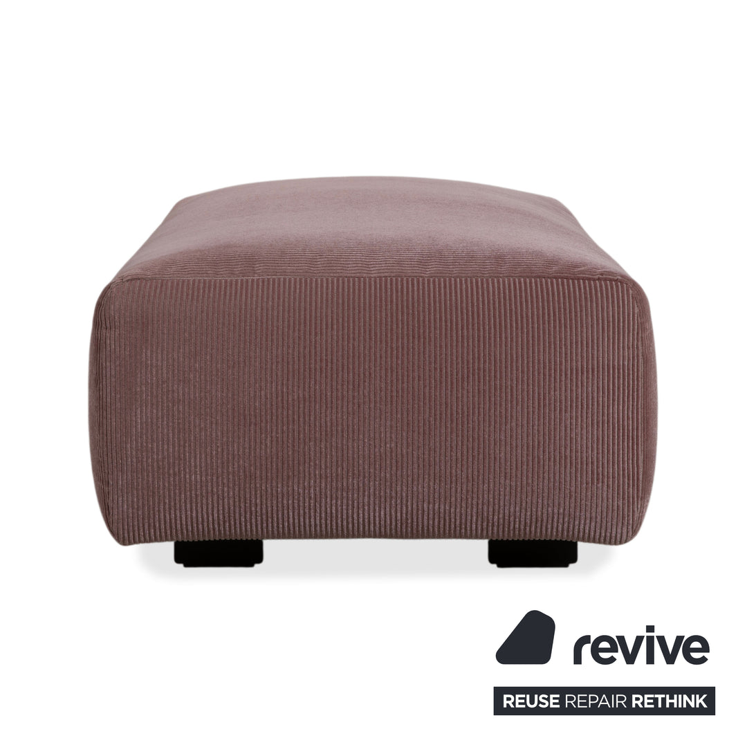 COR Moss Stoff Cord Hocker Rosa Mauve