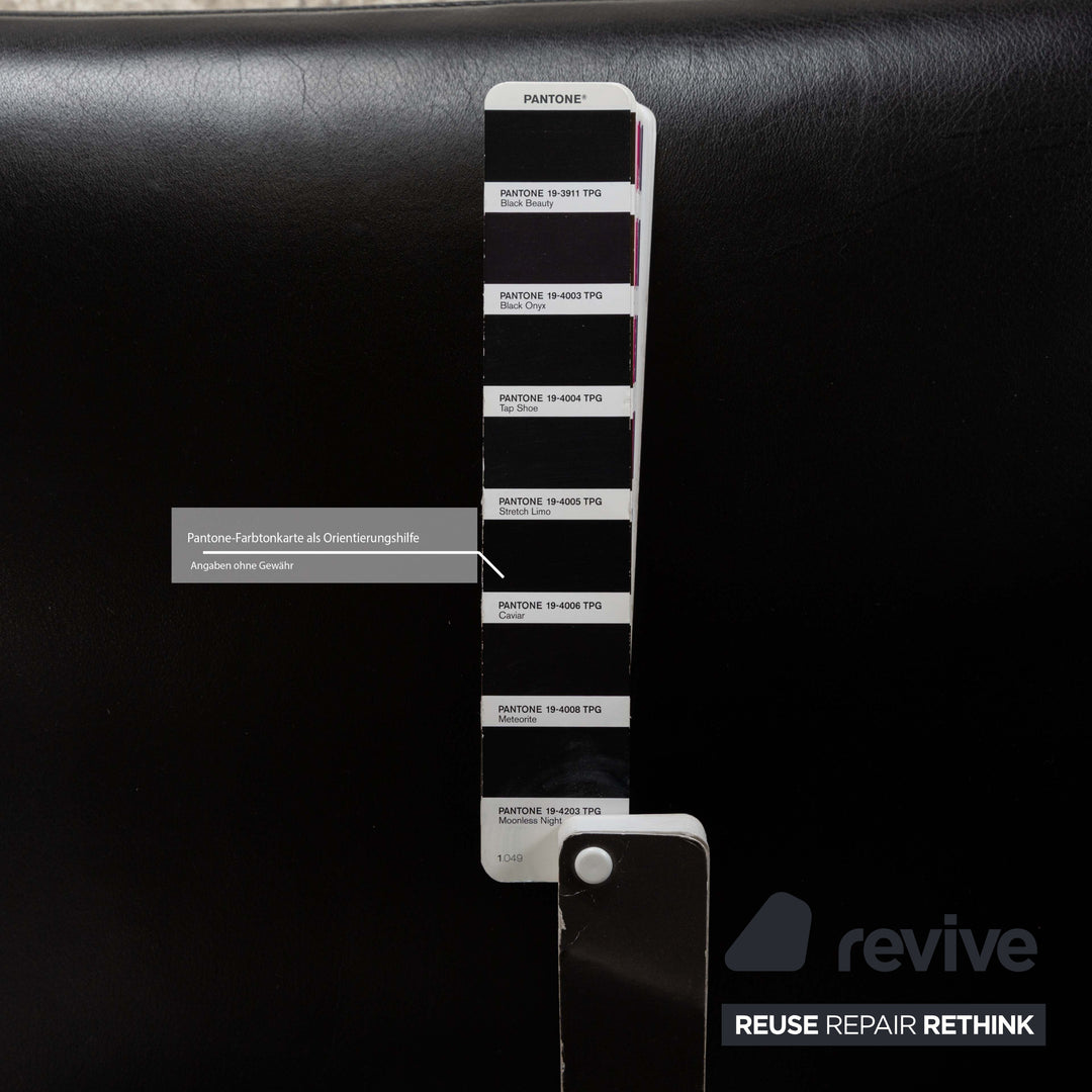 Cor Pando Leather Armchair Black