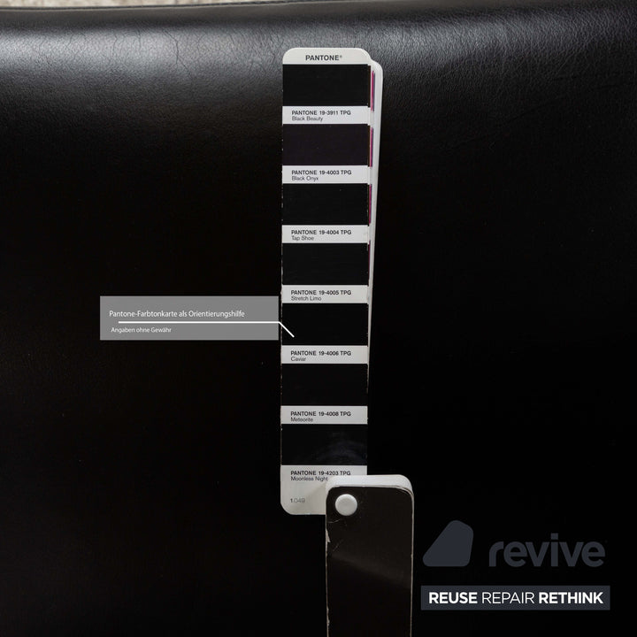 Cor Pando Leather Armchair Black