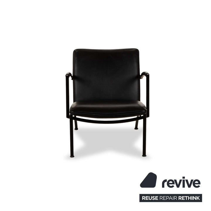 Cor Pando Leather Armchair Black