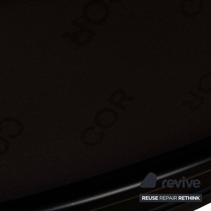 Cor Pando Leather Armchair Black