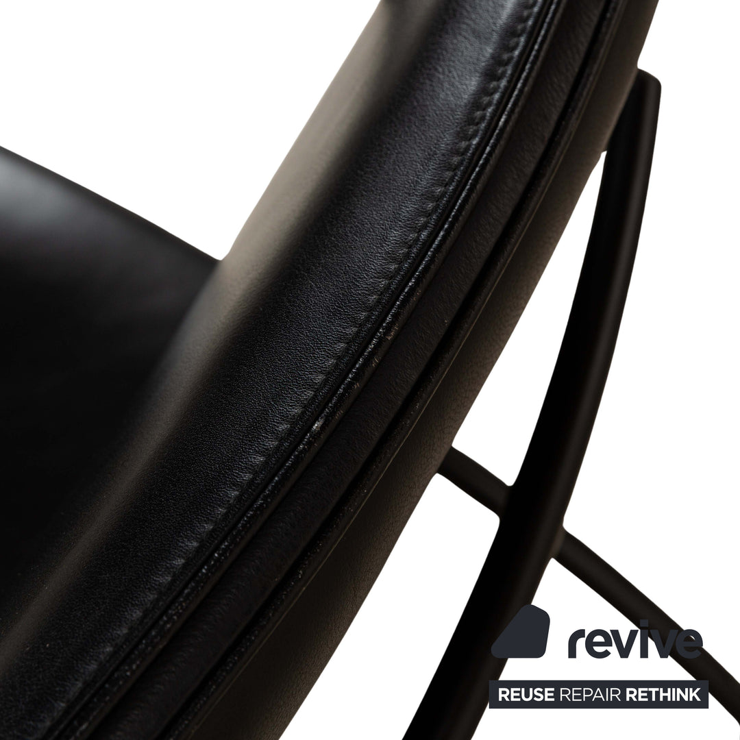 Cor Pando Leather Armchair Black