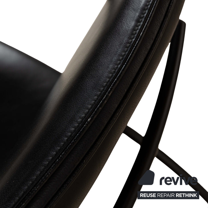 Cor Pando Leather Armchair Black