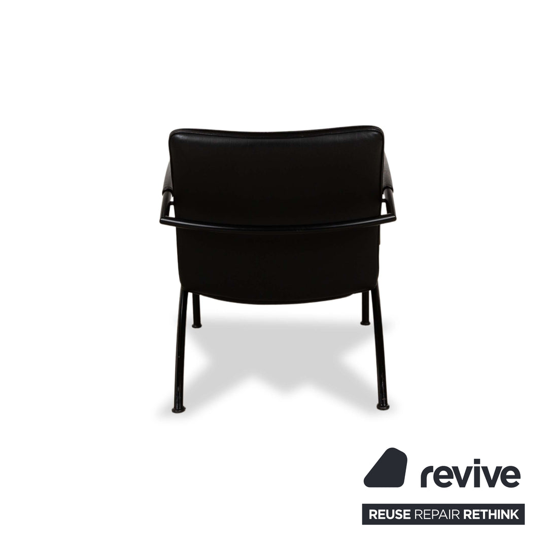 Cor Pando Leather Armchair Black