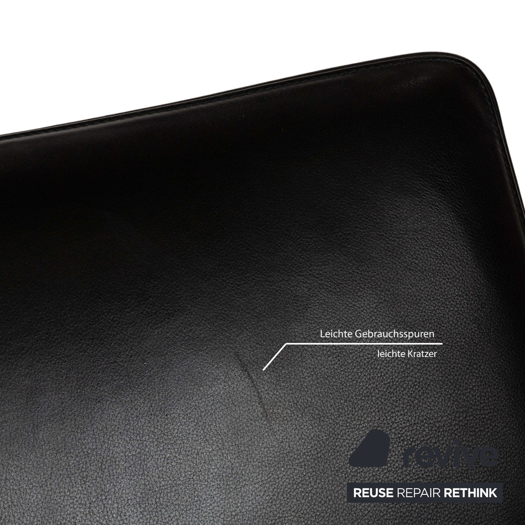 Cor Pando Leather Armchair Black