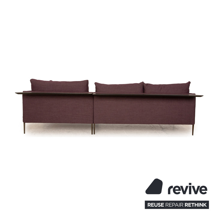 Cor Pilotis Fabric Corner Sofa Purple Recamiere Right Sofa Couch