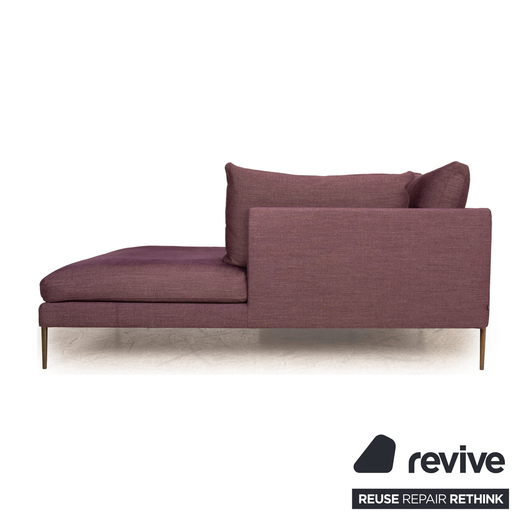 Cor Pilotis Fabric Corner Sofa Purple Recamiere Right Sofa Couch