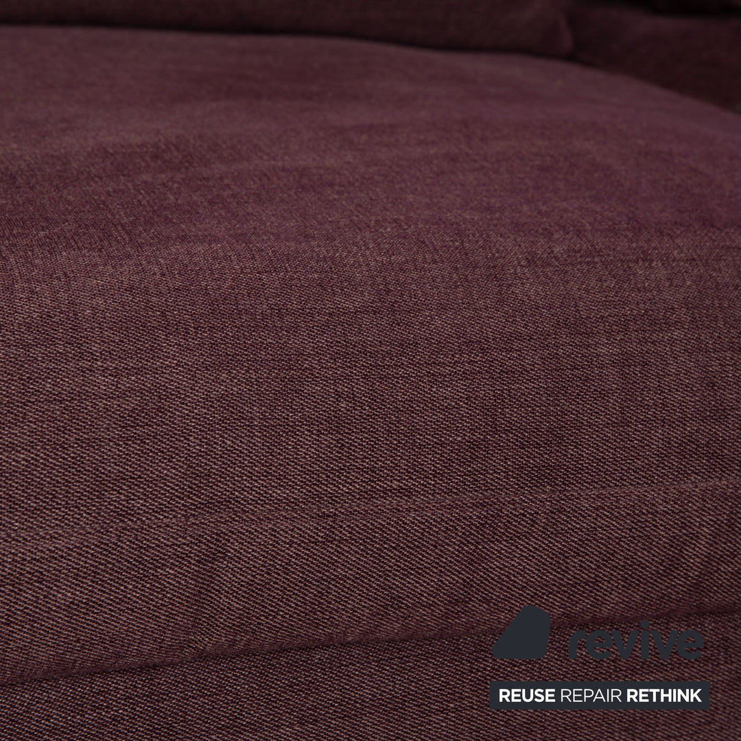 Cor Pilotis Fabric Corner Sofa Purple Recamiere Right Sofa Couch