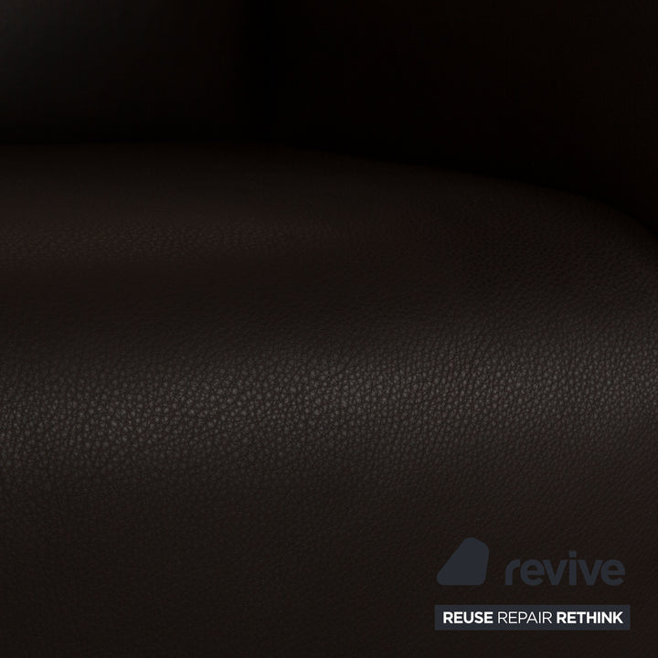 Cor Quandt leather armchair dark brown