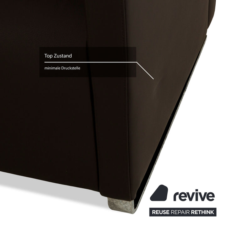 Cor Quandt leather armchair dark brown