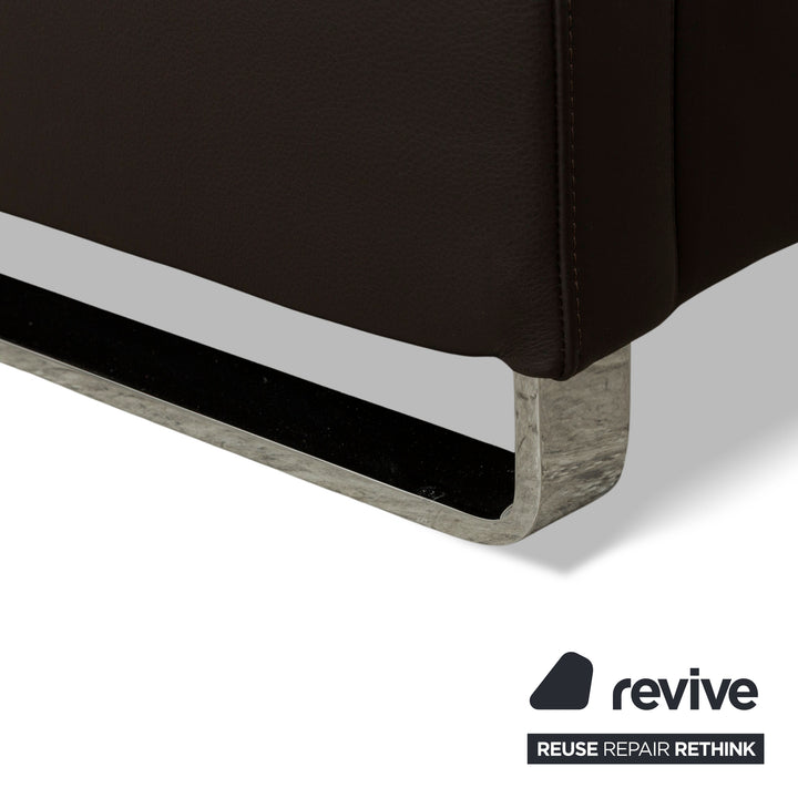 Cor Quandt leather armchair dark brown