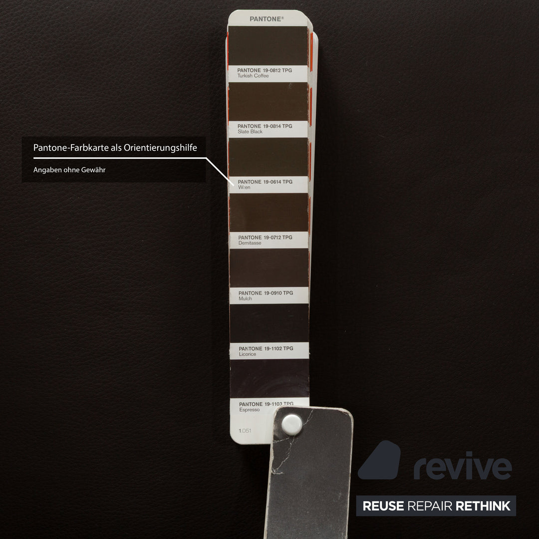 Cor Quandt leather armchair dark brown