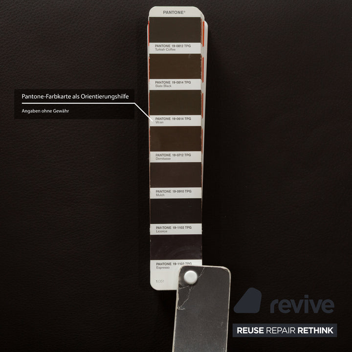 Cor Quandt leather armchair dark brown