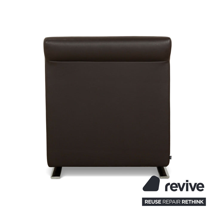 Cor Quandt leather armchair dark brown