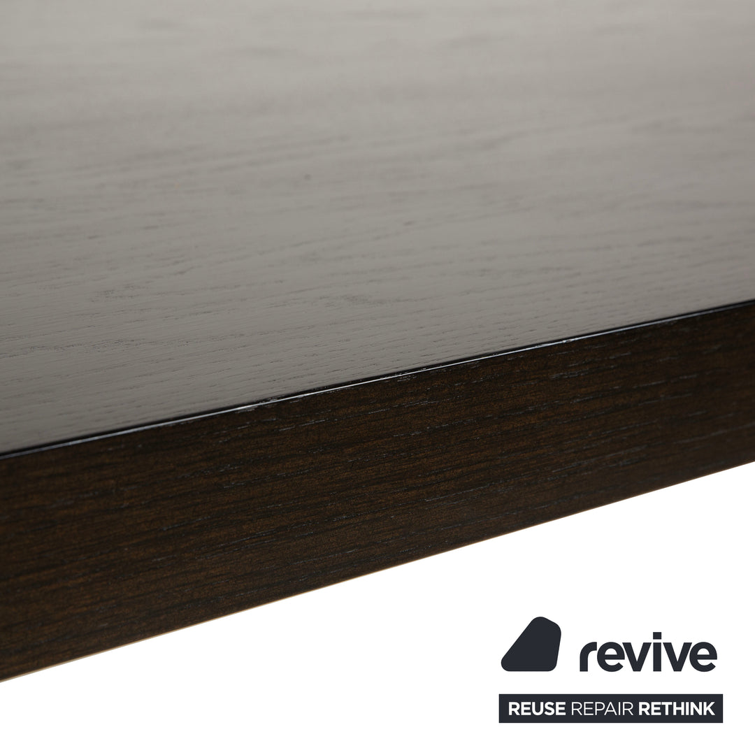 Cor Quant Holz Esstisch Dunkelbraun Chrom