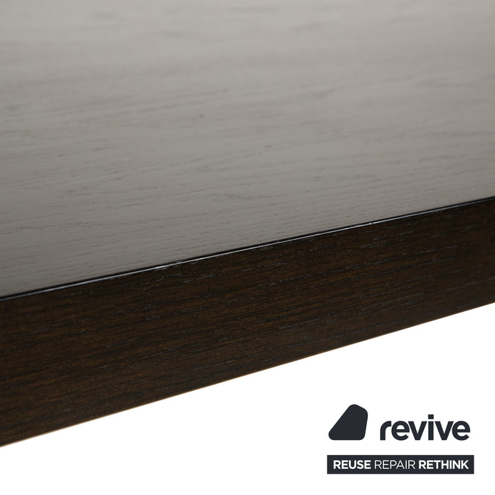 Cor Quant Holz Esstisch Dunkelbraun Chrom