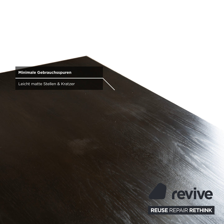 Cor Quant Holz Esstisch Dunkelbraun Chrom