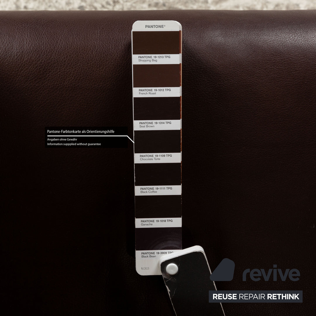 Cor Quant Leather Armchair Brown Red