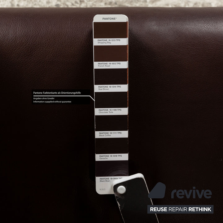 Cor Quant Leather Armchair Brown Red