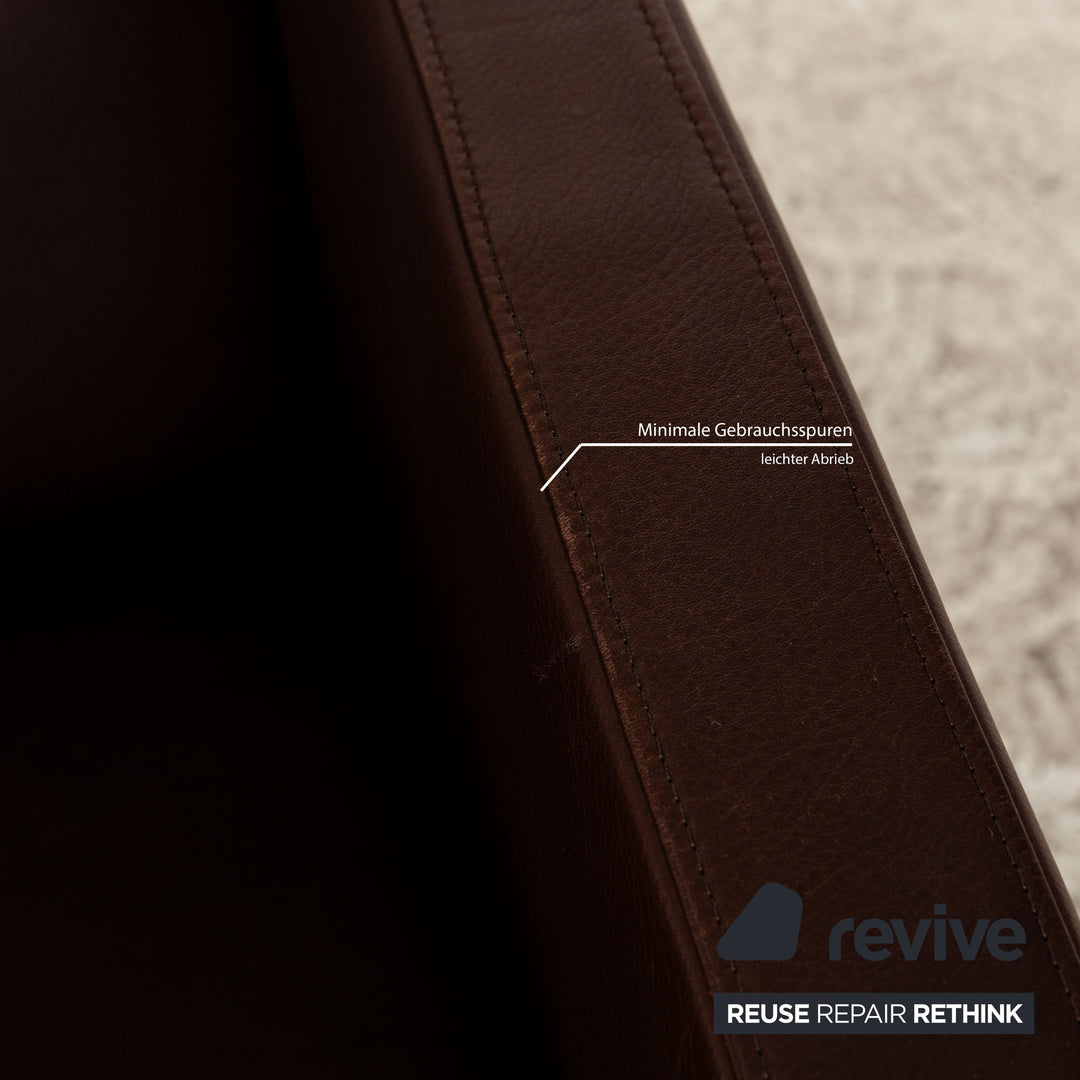 Cor Quant Leather Armchair Brown Red