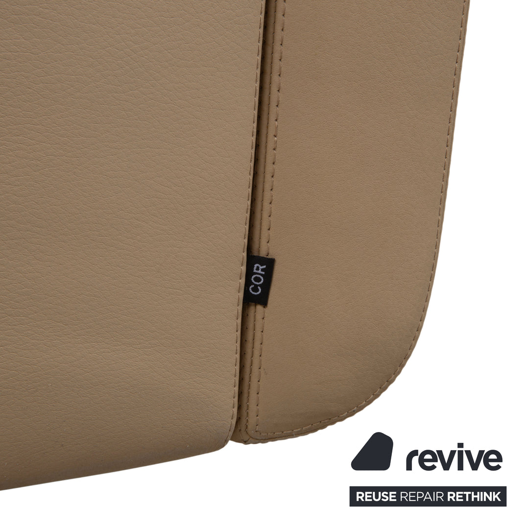 COR Quant Sessel Leder Beige Sand