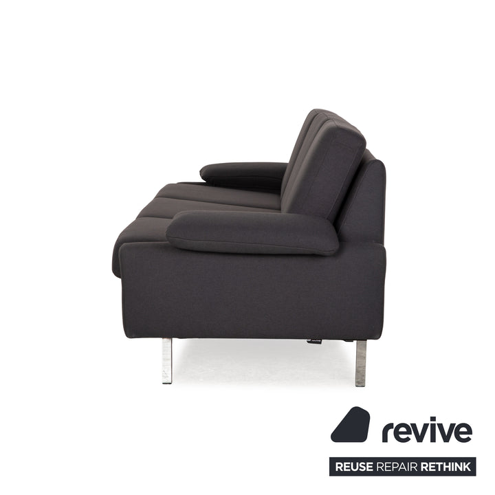 Cor Sedia Stoff Sofa Garnitur Grau Dreisitzer Zweisitzer