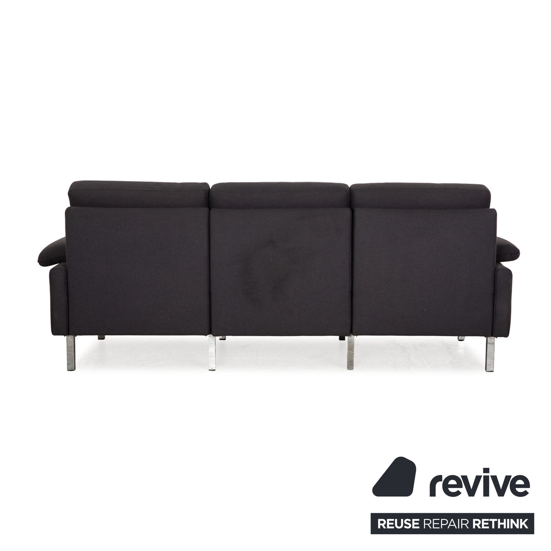 Cor Sedia Stoff Sofa Garnitur Grau Dreisitzer Zweisitzer