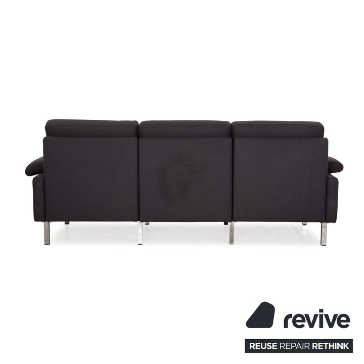 Cor Sedia Stoff Sofa Garnitur Grau Dreisitzer Zweisitzer