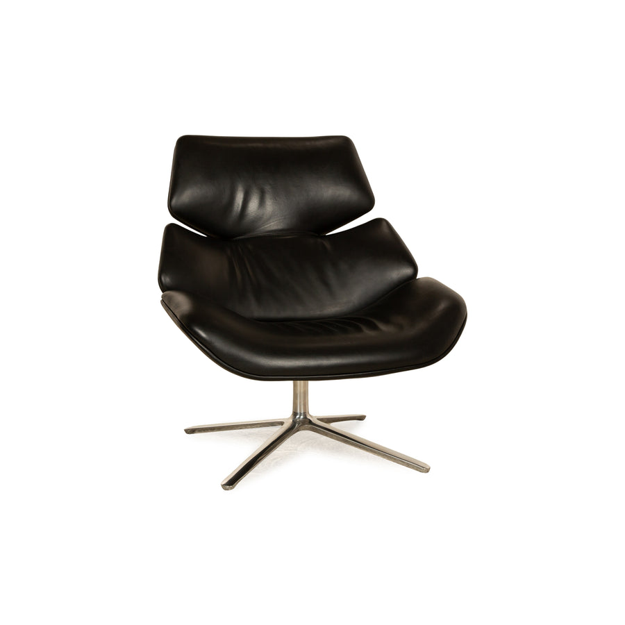 Cor Shrimp Leather Armchair Black manual function