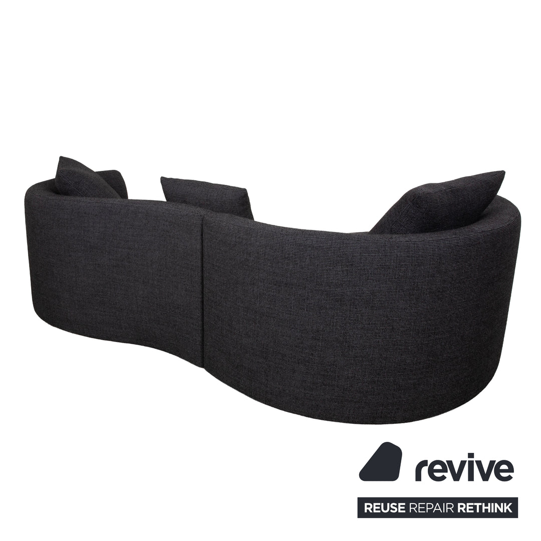Sofá esquinero de tela gris Cor Siwa, sofá