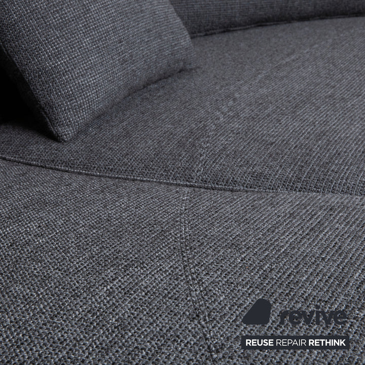 Cor Siwa Stoff Ecksofa Grau Sofa Couch