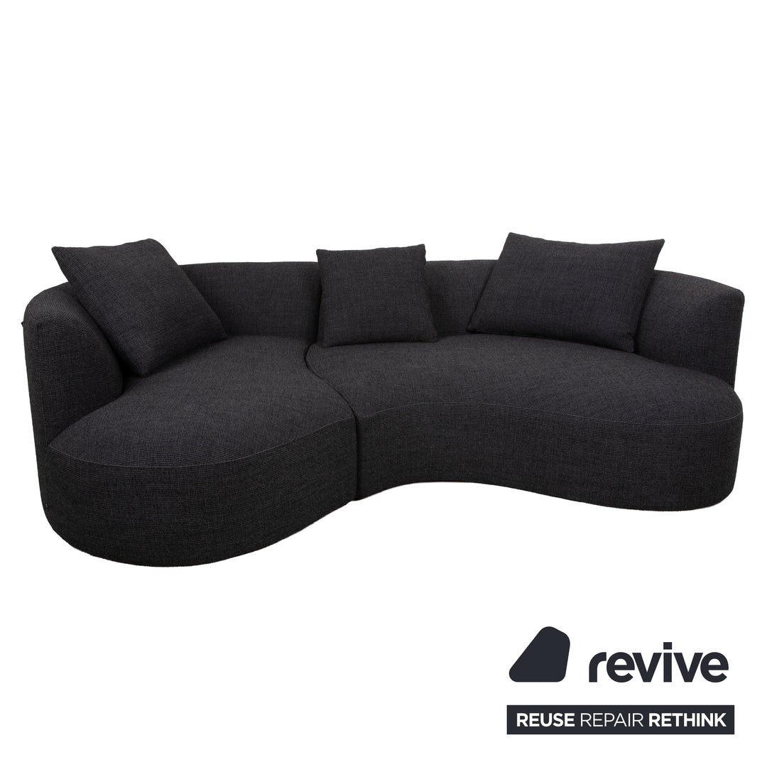 Cor Siwa Stoff Ecksofa Grau Sofa Couch