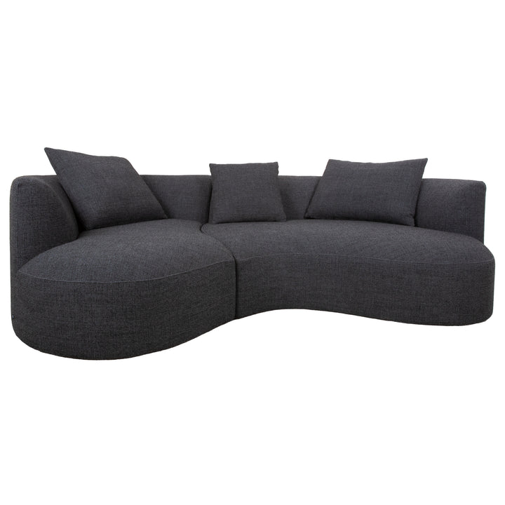 Cor Siwa Stoff Ecksofa Grau Sofa Couch