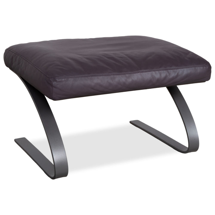 COR Swing Leder Hocker Freischwinger Lila Aubergine
