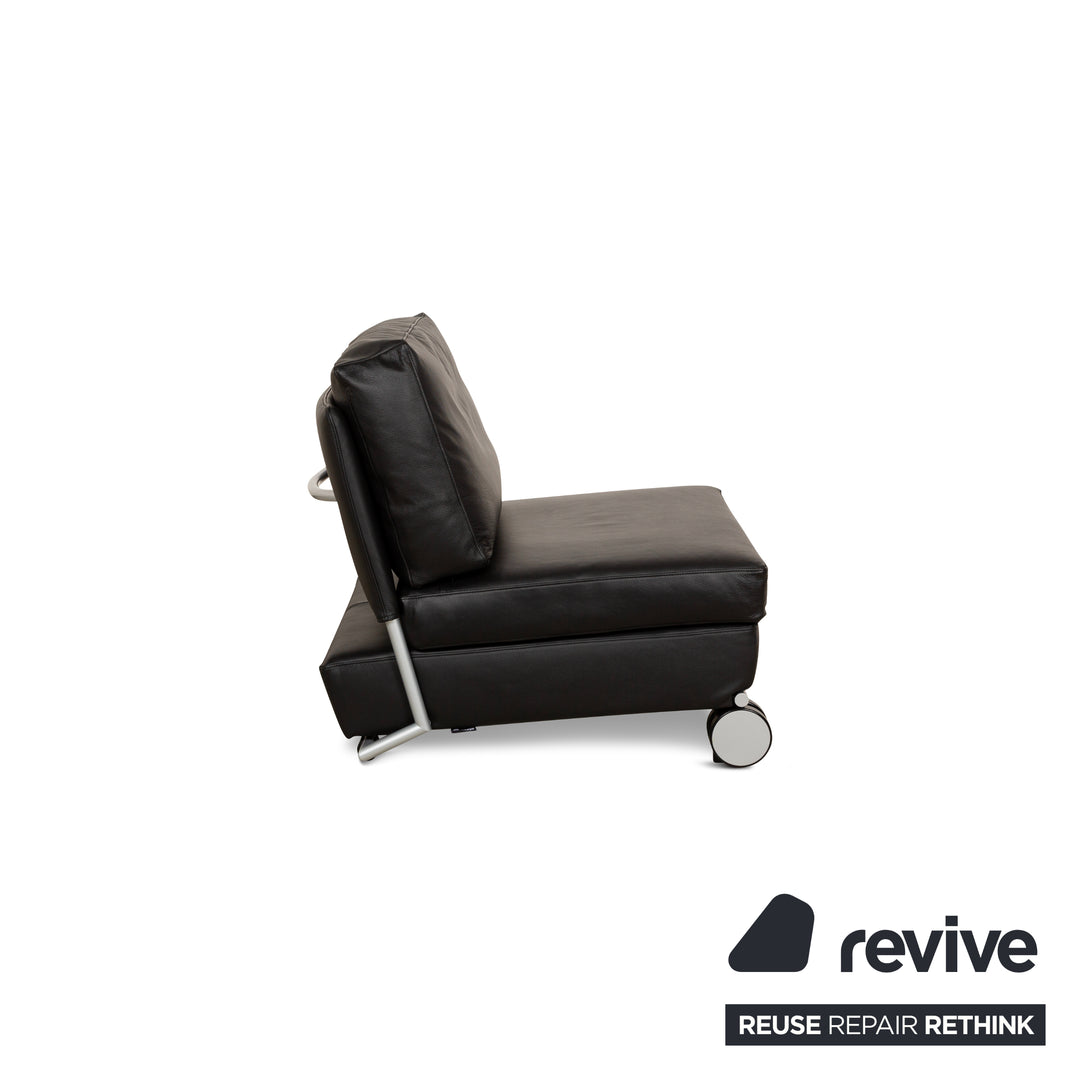 Cor Trinus Leather Armchair Black manual function