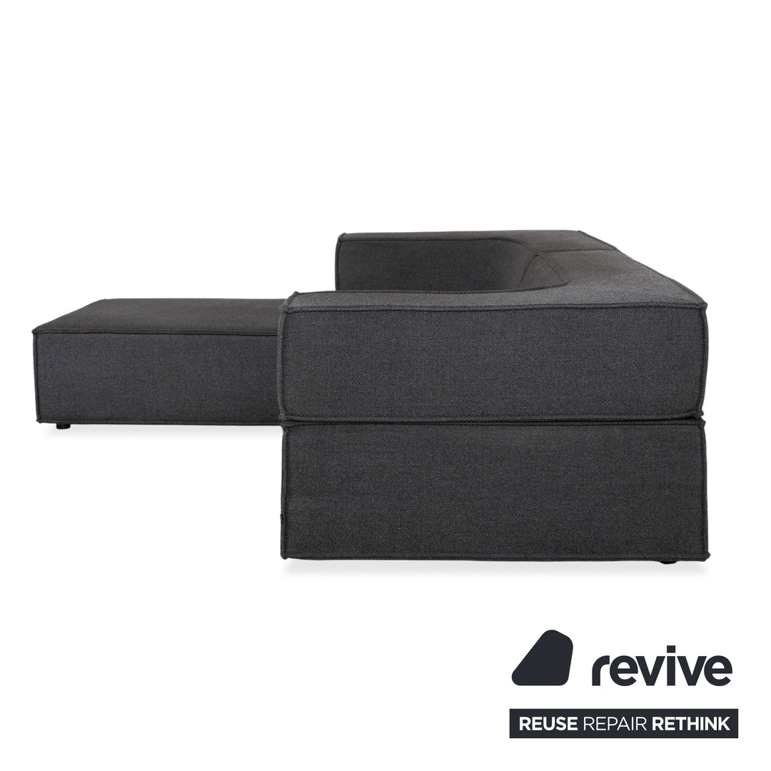 COR Trio Stoff Ecksofa Grau Sofa Couch