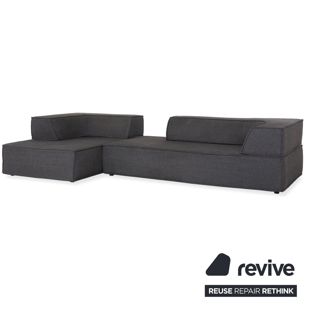 COR Trio Stoff Ecksofa Grau Sofa Couch