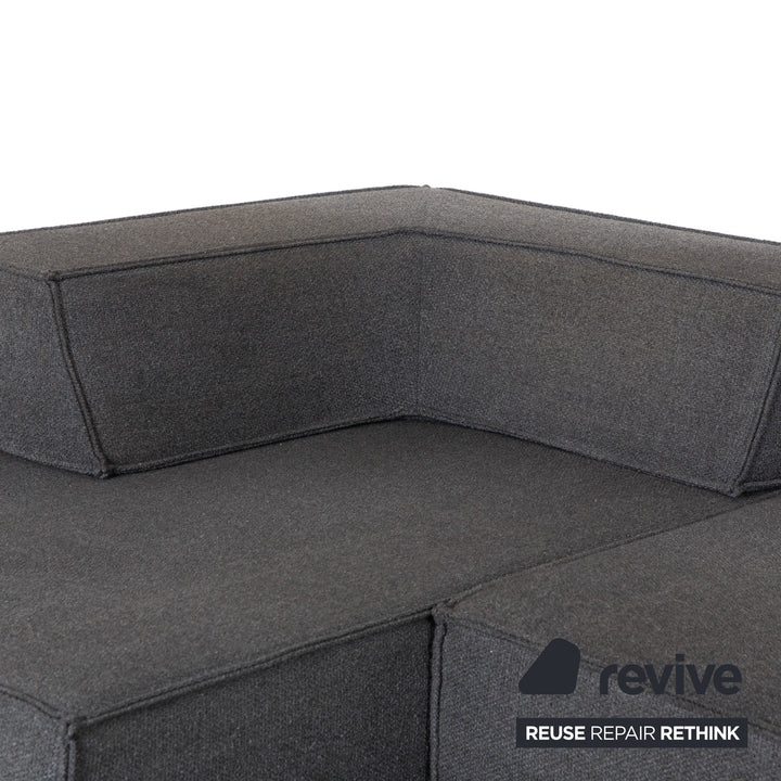 COR Trio Stoff Ecksofa Grau Sofa Couch