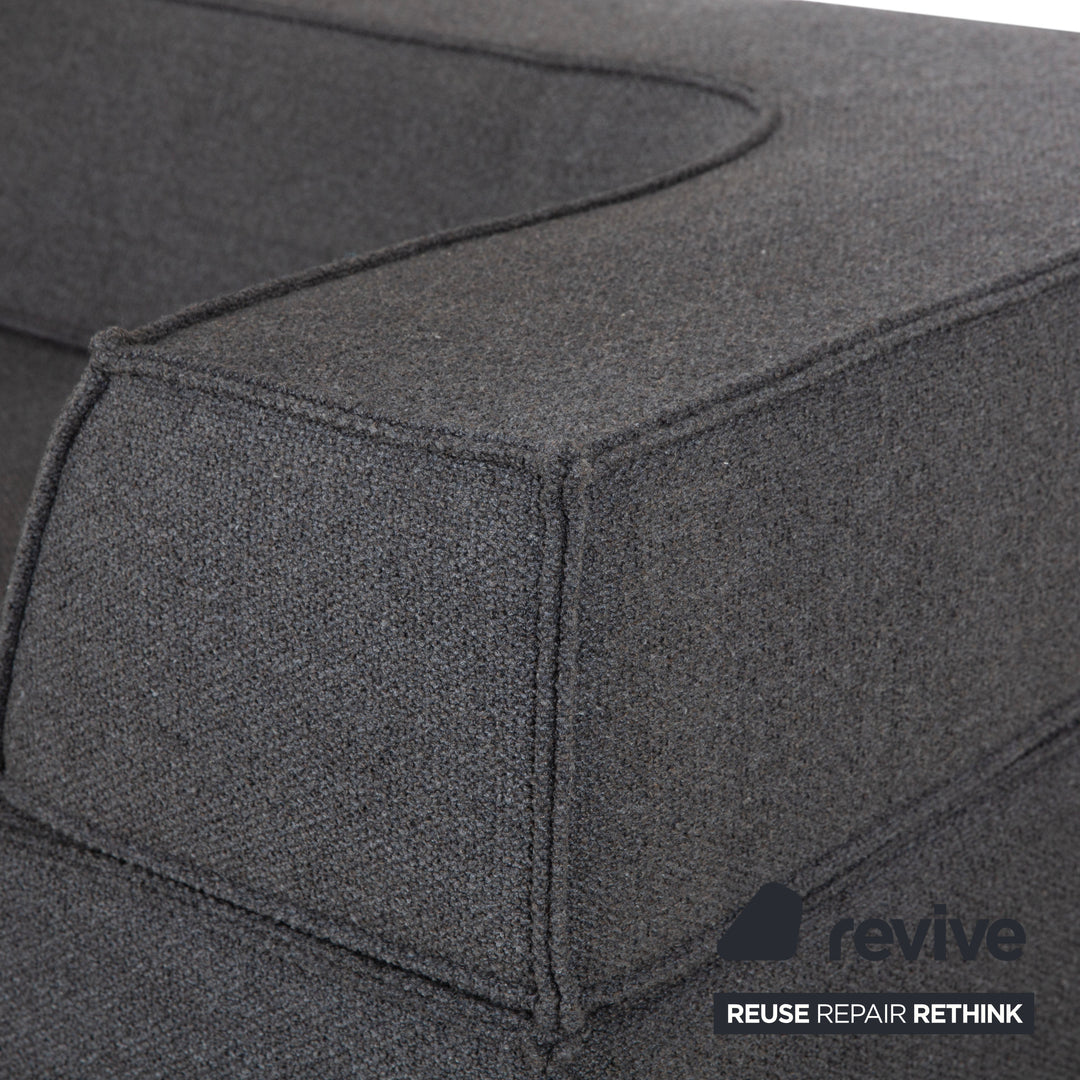 COR Trio Stoff Ecksofa Grau Sofa Couch