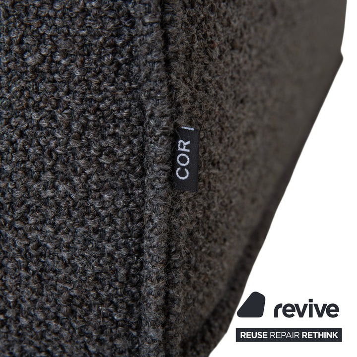 COR Trio Stoff Ecksofa Grau Sofa Couch