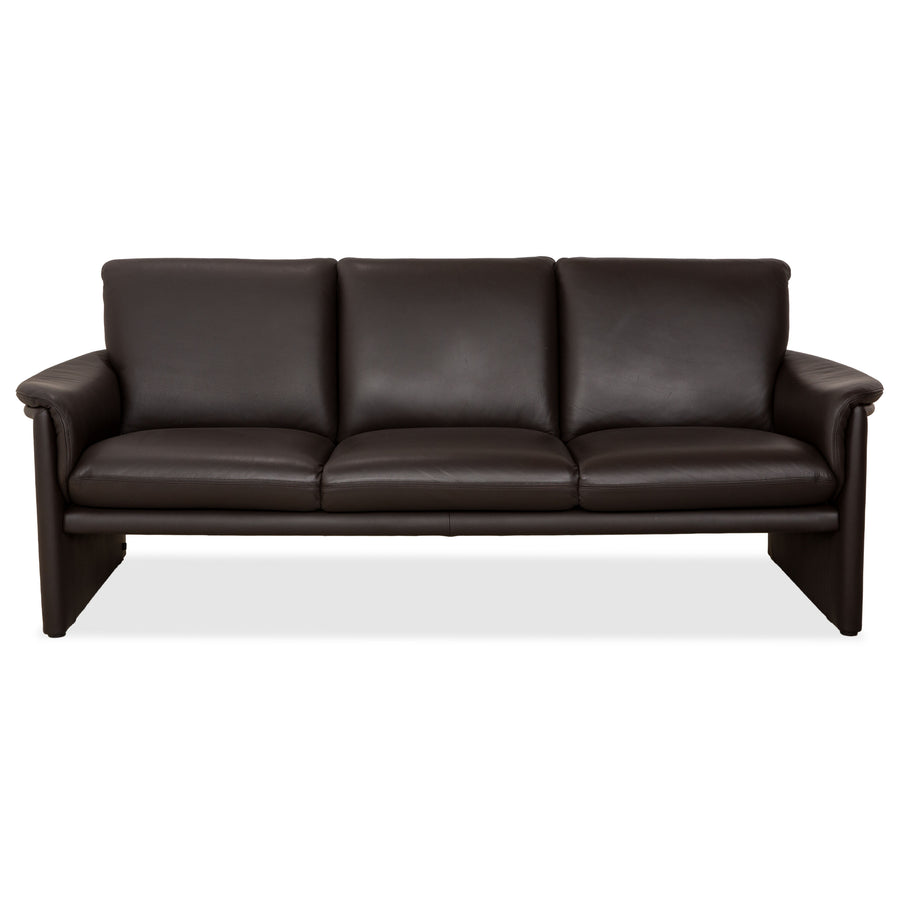 COR Zento Leder Dreisitzer Dunkelbraun Kastanie Kaffee Sofa Couch
