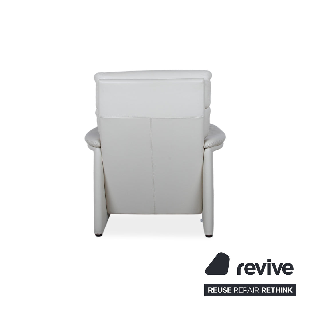 Cor Zento Leather Armchair Cream manual function