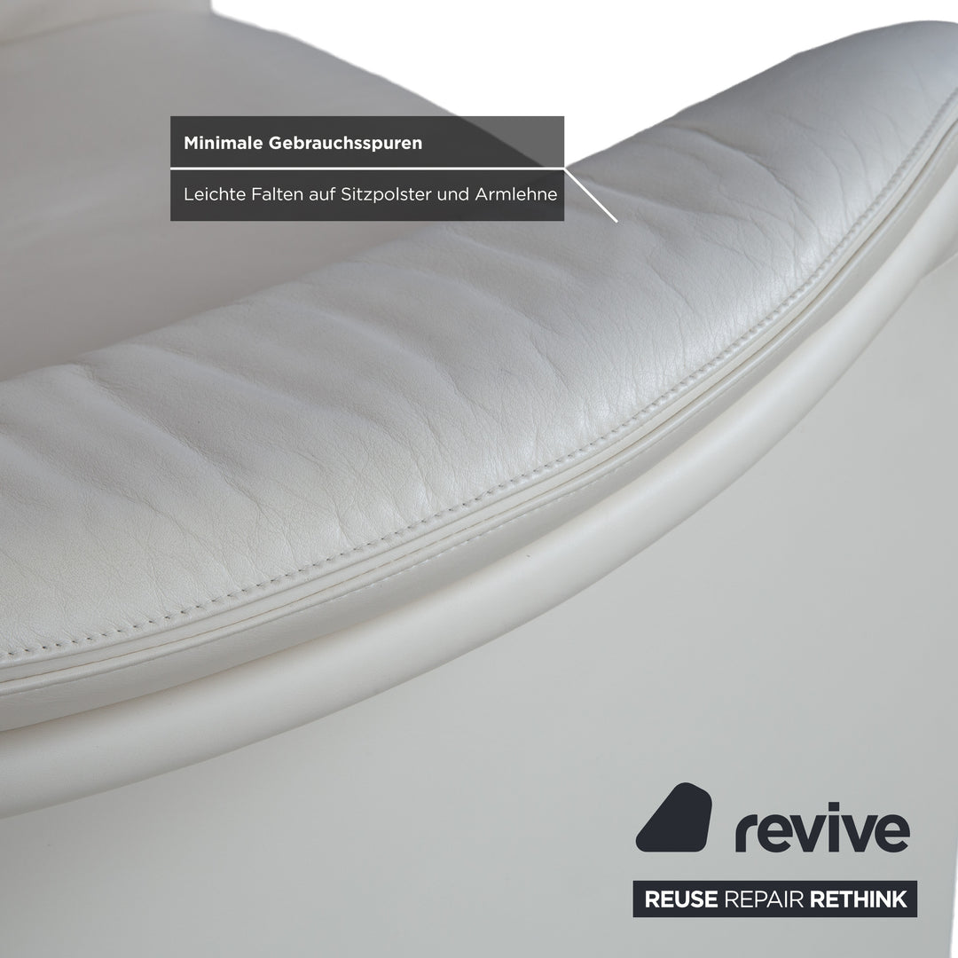 Cor Zento Leather Armchair Cream manual function