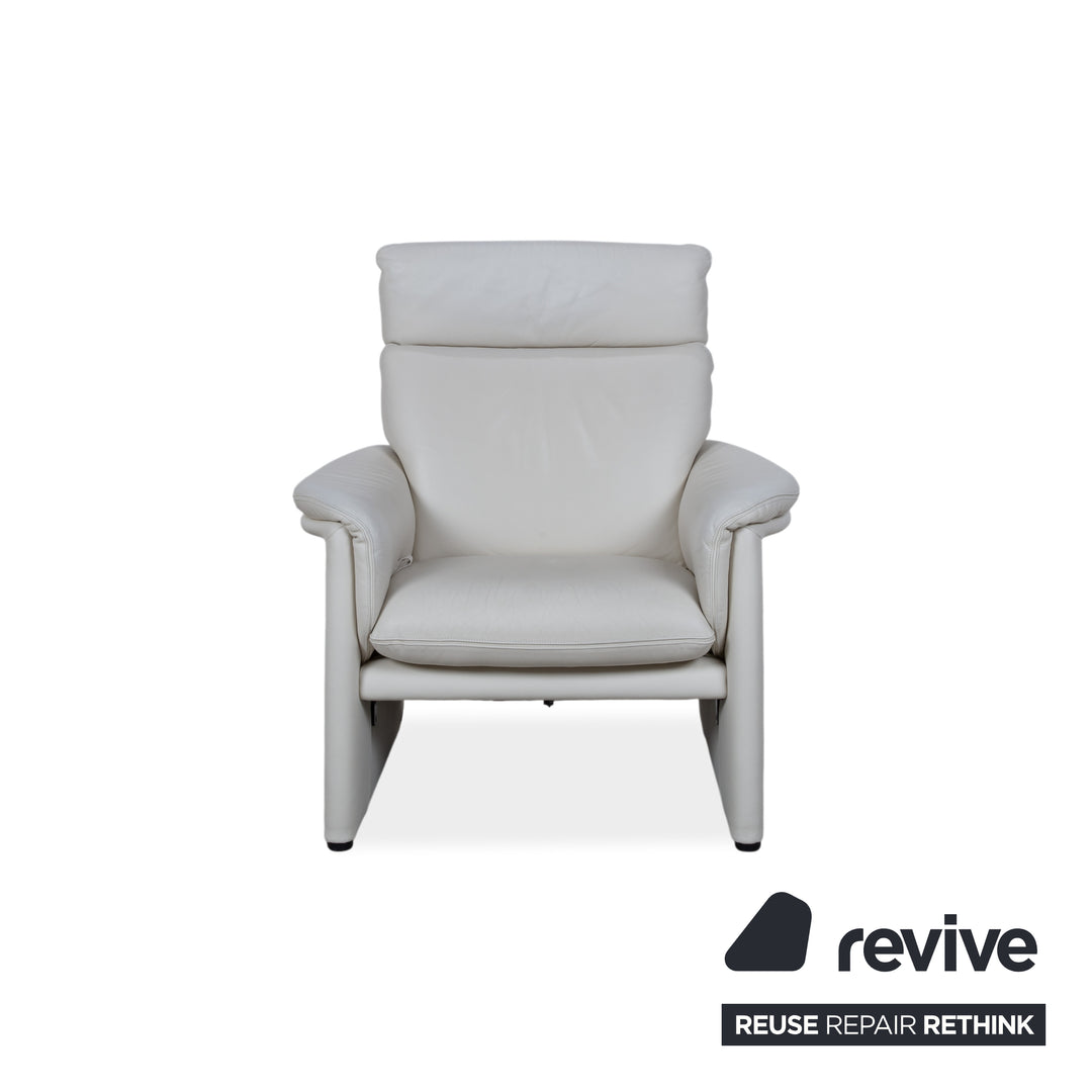 Cor Zento Leather Armchair Cream manual function