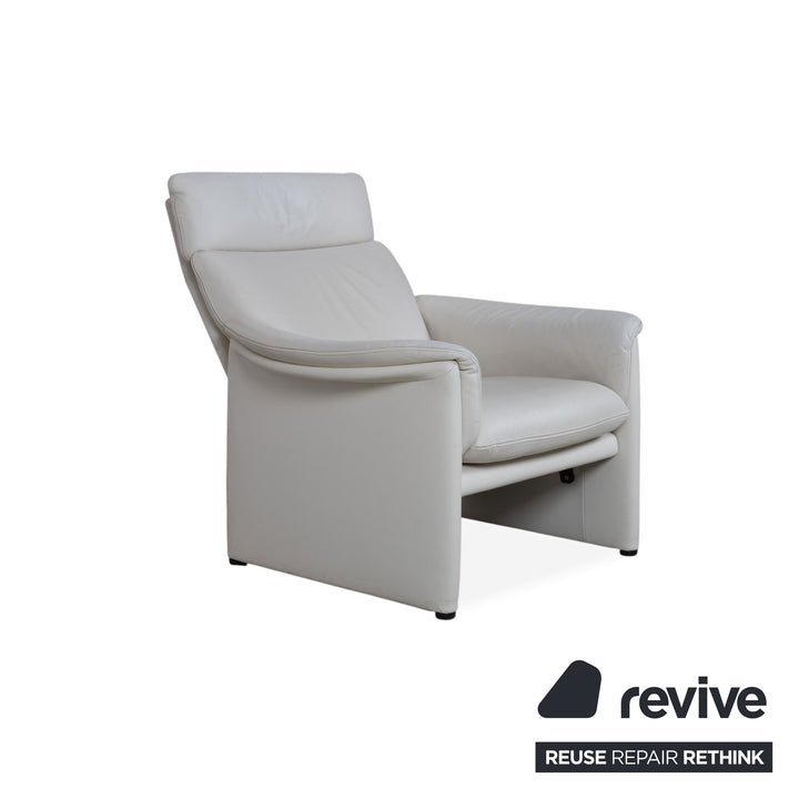 Cor Zento Leder Sessel Creme manuelle Funktion