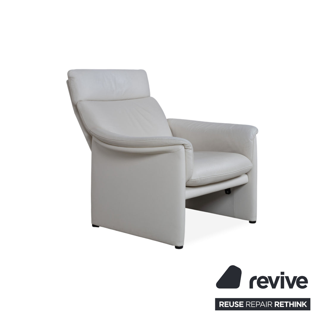 Cor Zento Leather Armchair Cream manual function