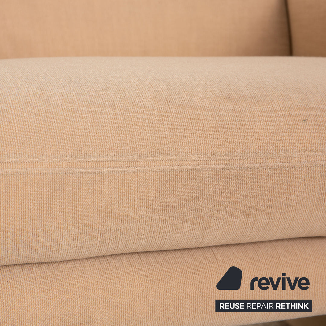 Cor Zento Fabric Two Seater Beige Sofa Couch