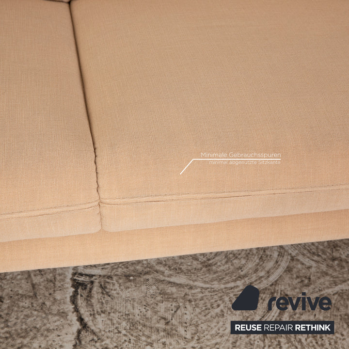 Cor Zento Stoff Zweisitzer Beige Sofa Couch