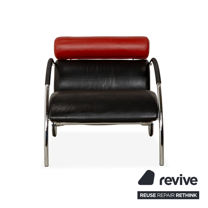 Cor Zyklus Leder Sessel Schwarz Rot manuelle Funktion