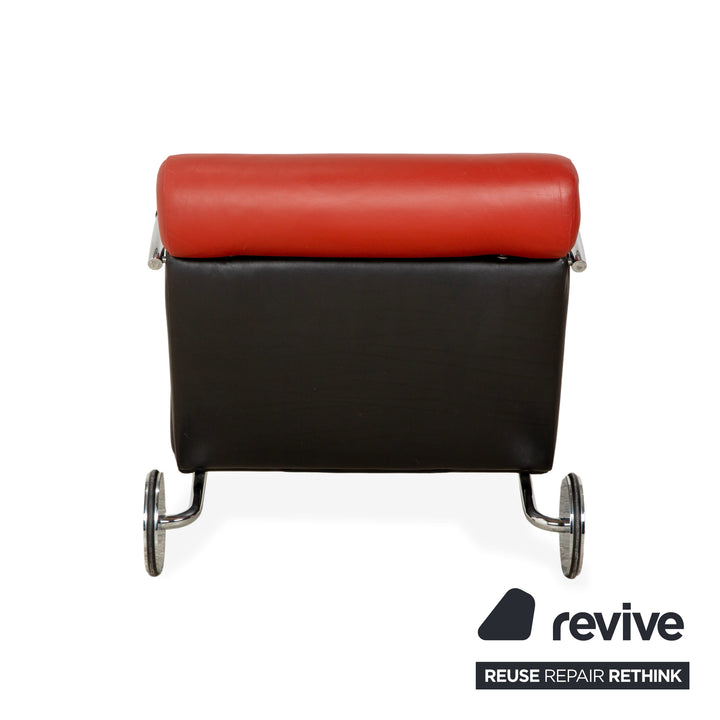 Cor Zyklus Leder Sessel Schwarz Rot manuelle Funktion